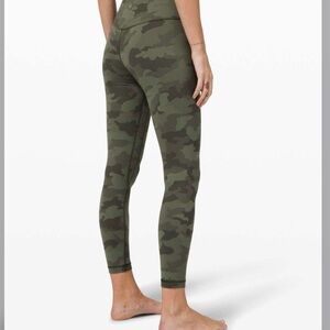 Lululemon Green Camp Aligh leggings size 4